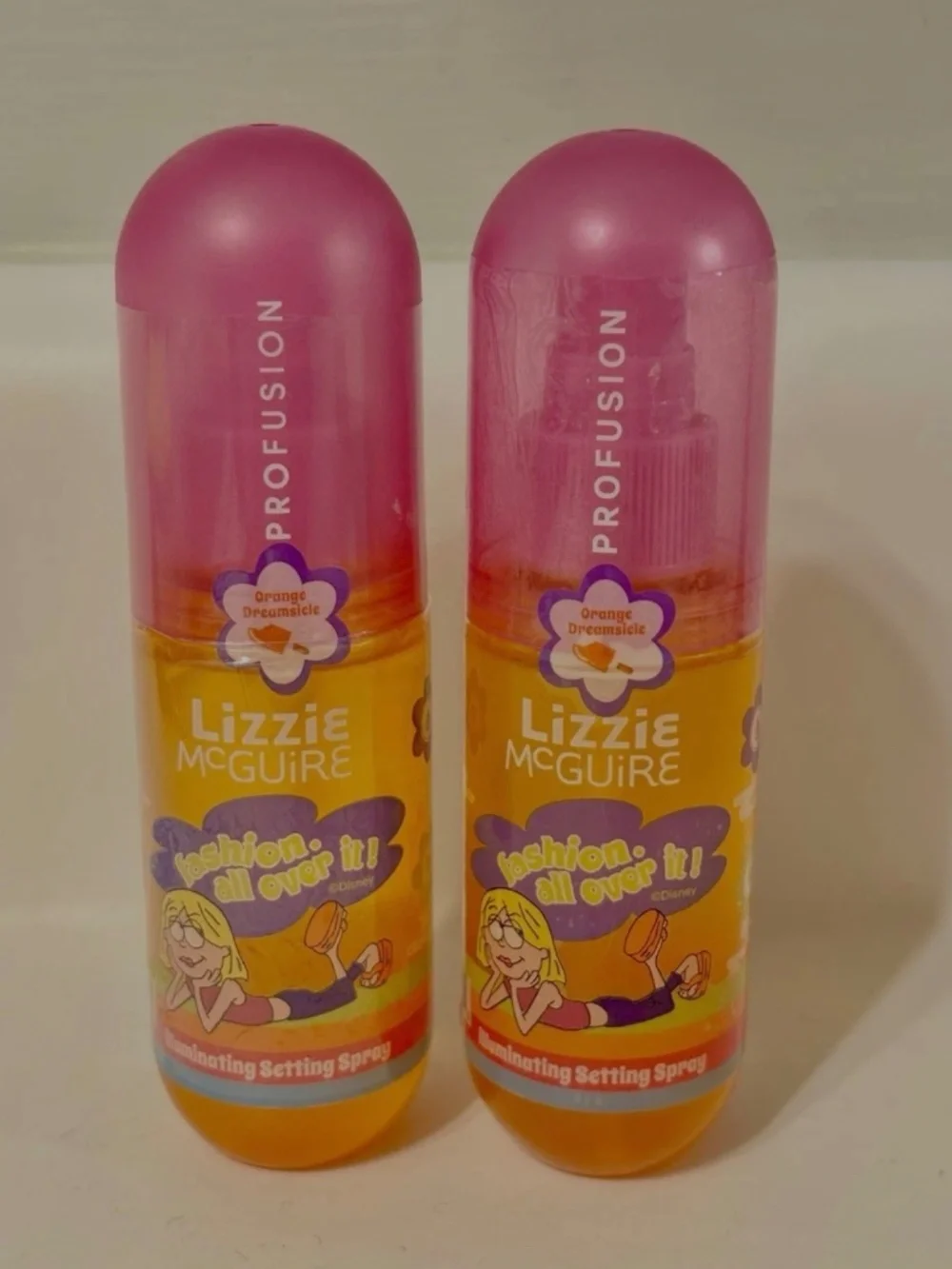 Lizzie McGuire Profusion Orange Dreamsicle Illuminating Setting Spray Duo Y2K